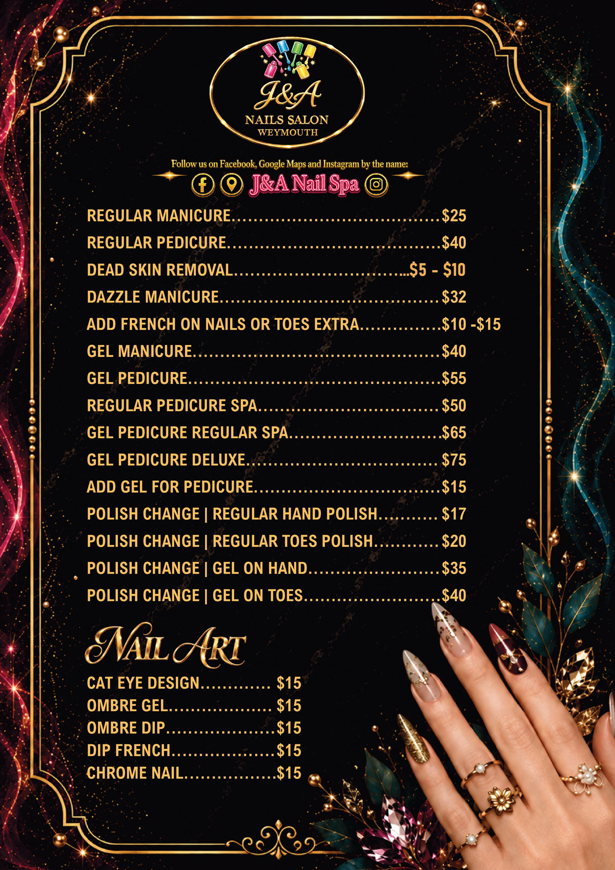 J & A NAILS SALON WEYMOUTH